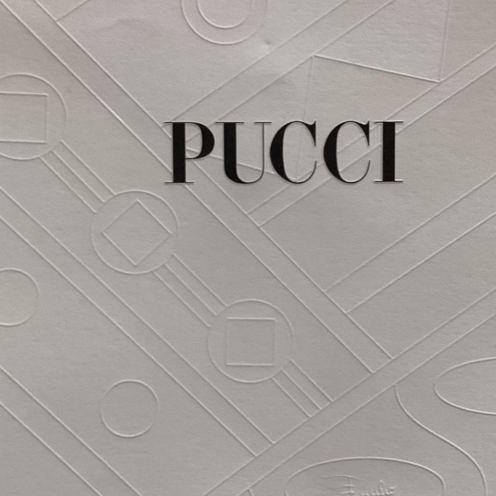 Emilio Pucci Large 100% Silk Square Scarf Abstract Pattern Box Included Gorgeous - Picture 9 of 11
